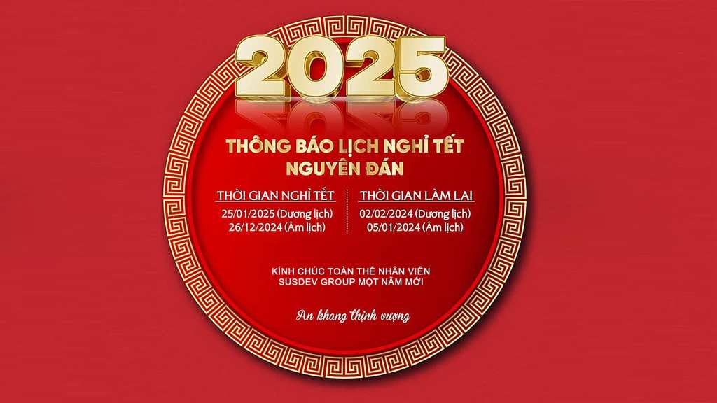 Susdev Group Announces 2025 Lunar New Year Holiday Schedule for Employees
